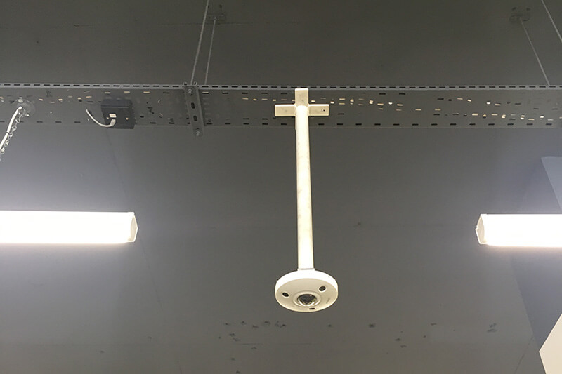 ip CCTV tray Installation - Pole Installation